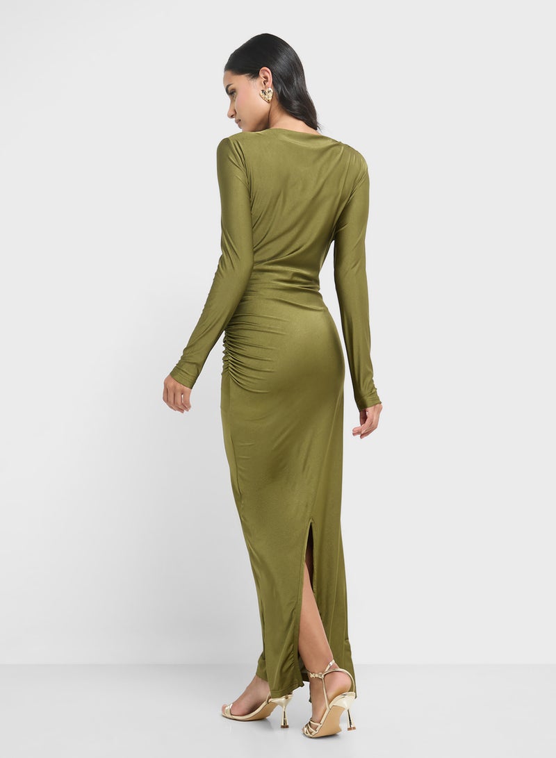 جينجر فستان سهرة بأكمام طويلة - Image 2