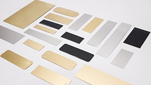Custom Engraving Plates Engraving Plate Assortment - 20 Piece Aluminum and Brass Stamping - Image 3