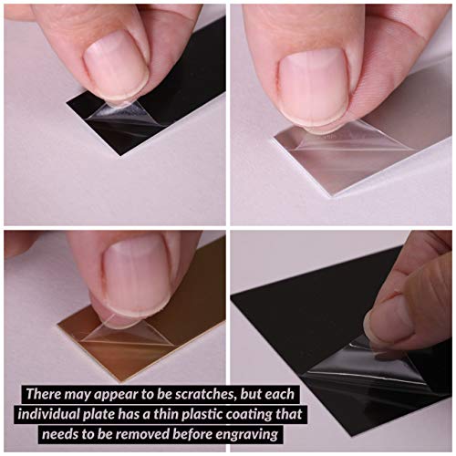 Custom Engraving Plates Engraving Plate Assortment - 20 Piece Aluminum and Brass Stamping - Image 5
