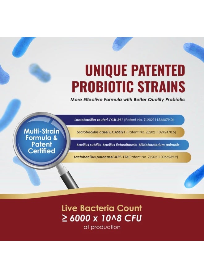 بريداتور مكمل Predator Raw Life Biozyme بروبيوتيك وإنزيمات هضم للحيوانات الأليفة 30 كبسولة للكلاب والقطط - Image 3
