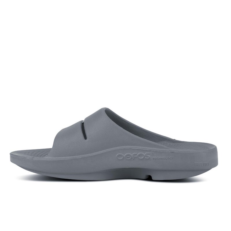 OOFOS OOahh Recovery Slide, Slate - Womenâ€™s Size 13, Menâ€™s Size 11 - Image 5