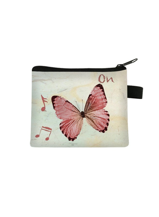 New Butterfly Coin Purse For Children, Cute Mini Printed Wallet For Women, High-end Large-capacity Storage Pouch