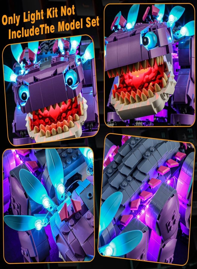 Vaodest مصباح ليد Vaodest لـ Lego 77077 Fortnite Klombo، تصميم وتكوين متوافق مع الموديل 77077 (مصباح ليد فقط، وليس مجموعة مكعبات البناء) - Image 2