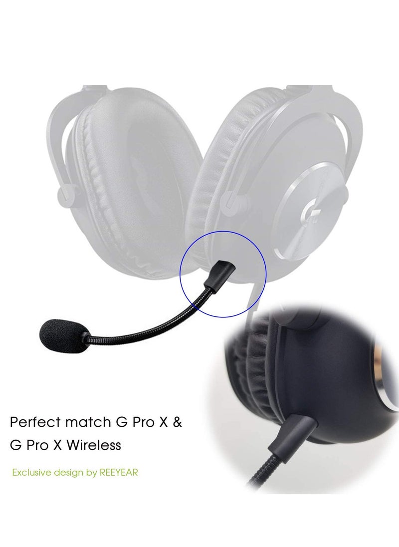 Generic - Replacement Game Mic fits for Logitech G PRO X 7.1 / G Pro Wireless Gaming Headsets,Detachable Noise Cancelling Crystal-Clear Game Sound Microphone - Image 1