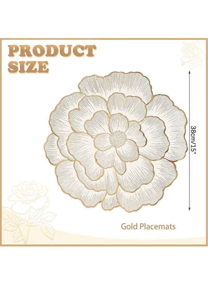 Hoasis 2 pieces of placemats heat-proof, waterproof and oil-proof pvc washable insulation pads hotel restaurant table mats 38*38cm  - Image 2