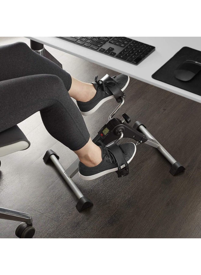 AL RAID Foldable Mini Under Desk Exercise Bike – Portable Pedal Exerciser for Home & Office Fitness, Quiet Resistance Training for Legs & Arms (Black) - Image 5