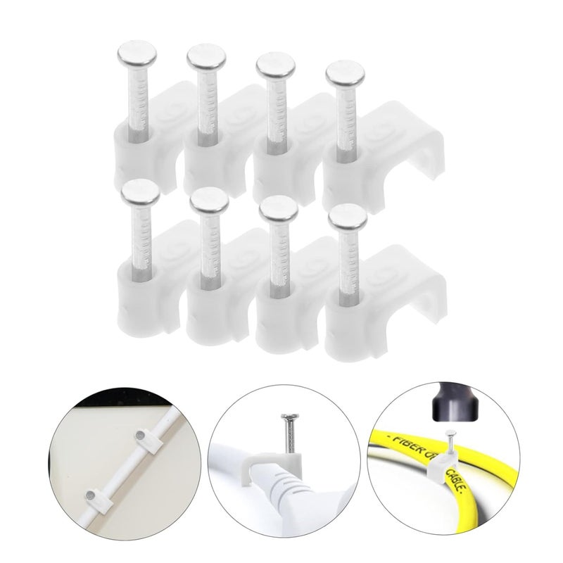 500pcs Black Adhesive Cable Clips Cord Management Wire Holders for Home Office Wall - Image 3