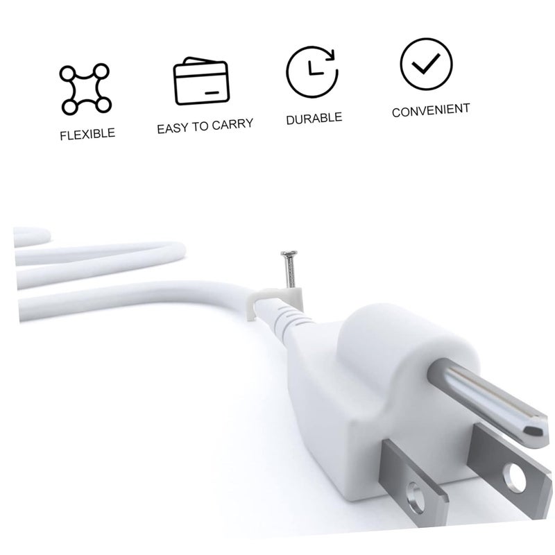 500pcs Black Adhesive Cable Clips Cord Management Wire Holders for Home Office Wall - Image 4