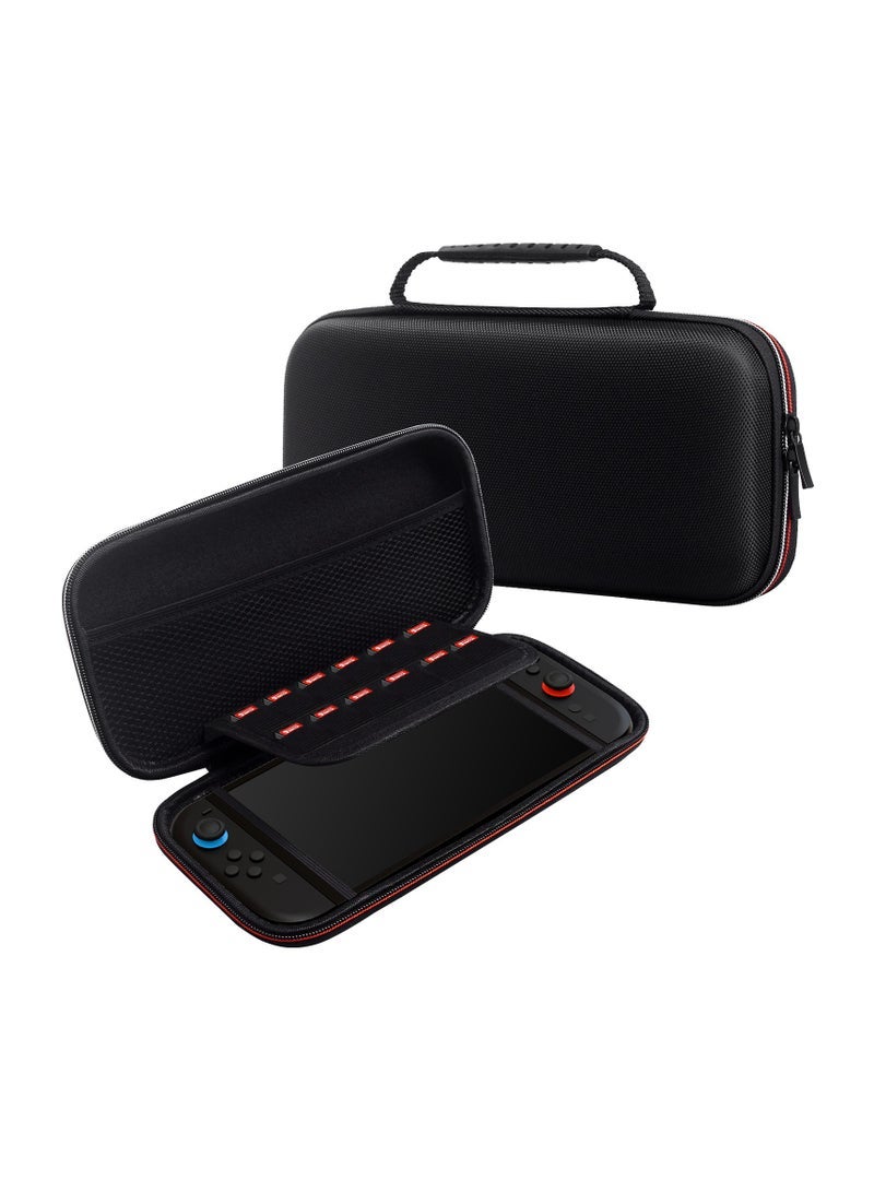 general Carrying Case for 2025 Nintendo Switch 2 Console, Travel Case with 12 Game Cassettes, Protective Hard Shell Carrying Case Pouch for 2025 Nintendo Switch 2 Console and Accessories - Image 1