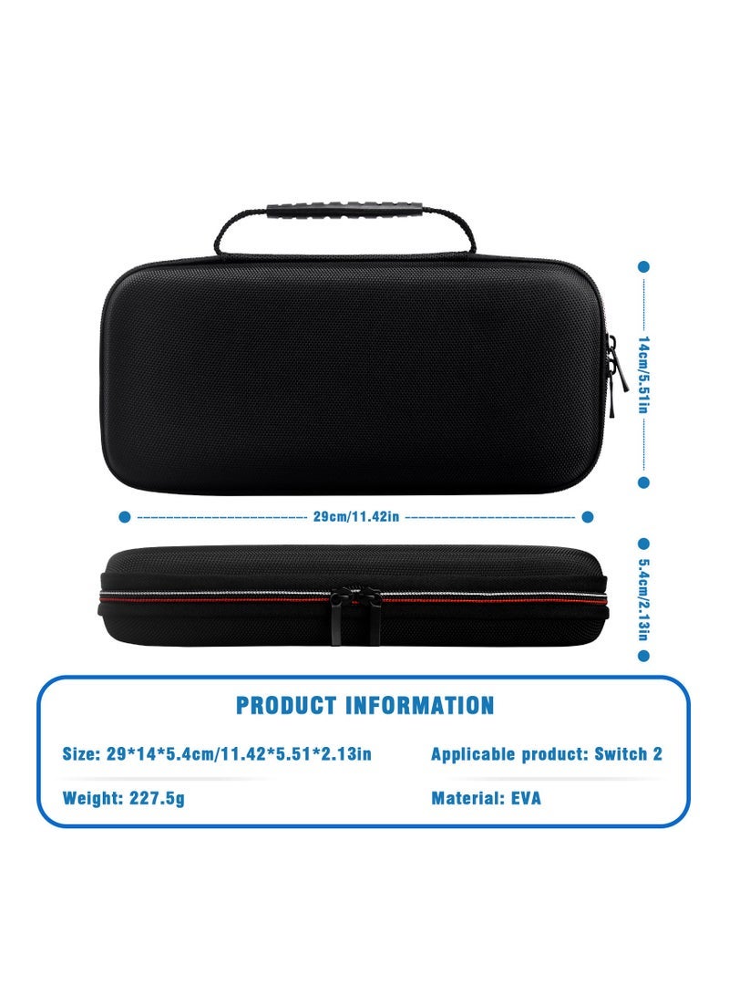 general Carrying Case for 2025 Nintendo Switch 2 Console, Travel Case with 12 Game Cassettes, Protective Hard Shell Carrying Case Pouch for 2025 Nintendo Switch 2 Console and Accessories - Image 5