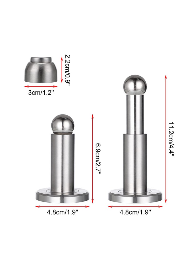 Generic - Adjustable Stainless Steel Magnetic Door Stopper Sleek Design for Home Office Kitchen Bathroom Durable - Image 1