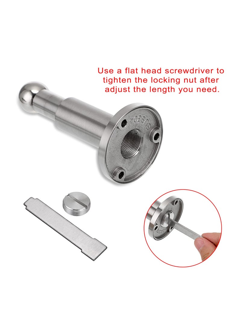 Generic - Adjustable Stainless Steel Magnetic Door Stopper Sleek Design for Home Office Kitchen Bathroom Durable - Image 1