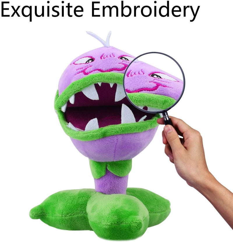Maikerry 3 Pieces Plants and Zombies vs Plush Toy 8 Tall PVZ Stuffed Figure Doll for Children Great Gifts for Kids and Fans - Image 3