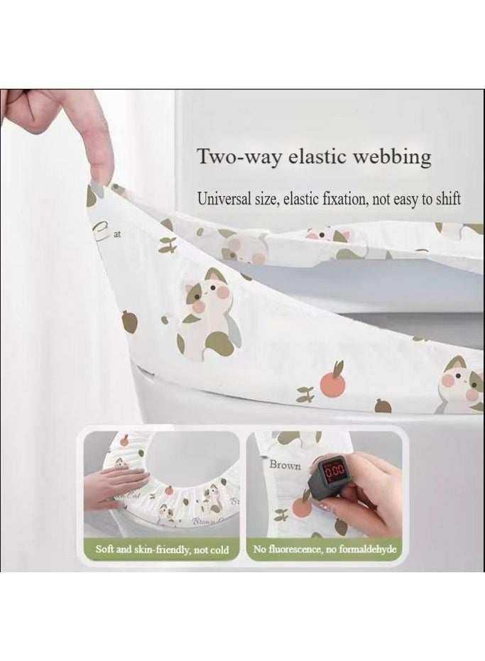 HOMESTAR 30 pieces disposable travel toilet seat covers that are waterproof, antibacterial, and portable for a baby or pregnant mother, with independent packaging - Image 3