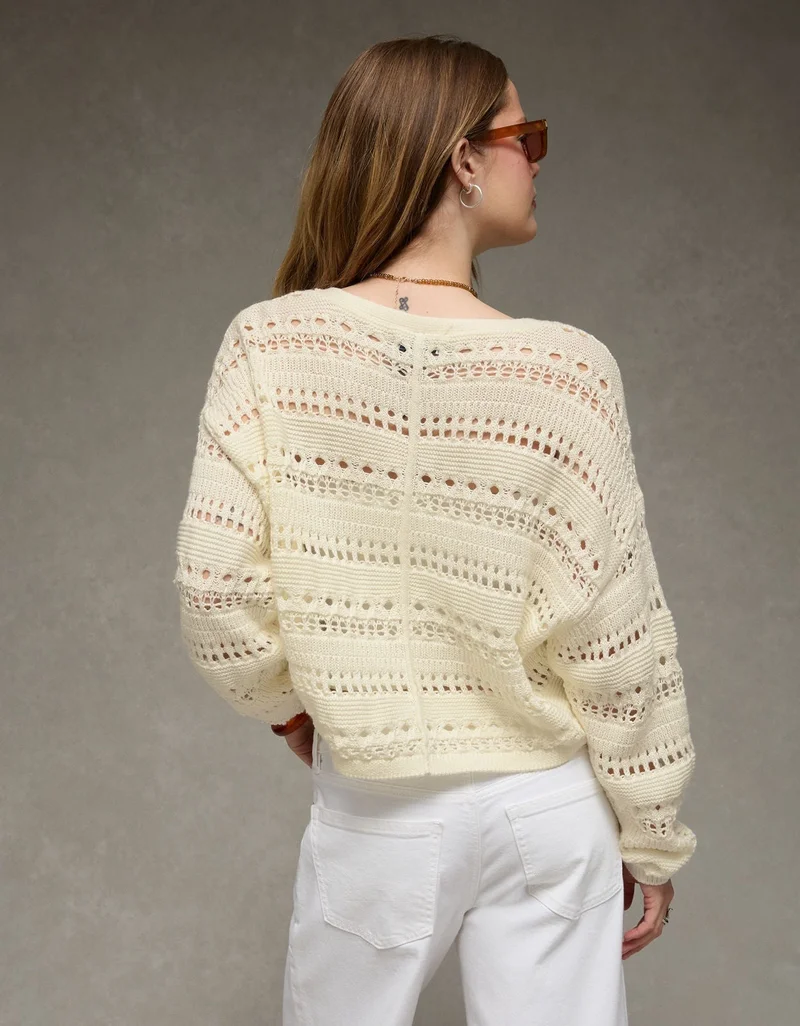 American Eagle  AE Open Stitch Cardigan for Women | Best Price UAE