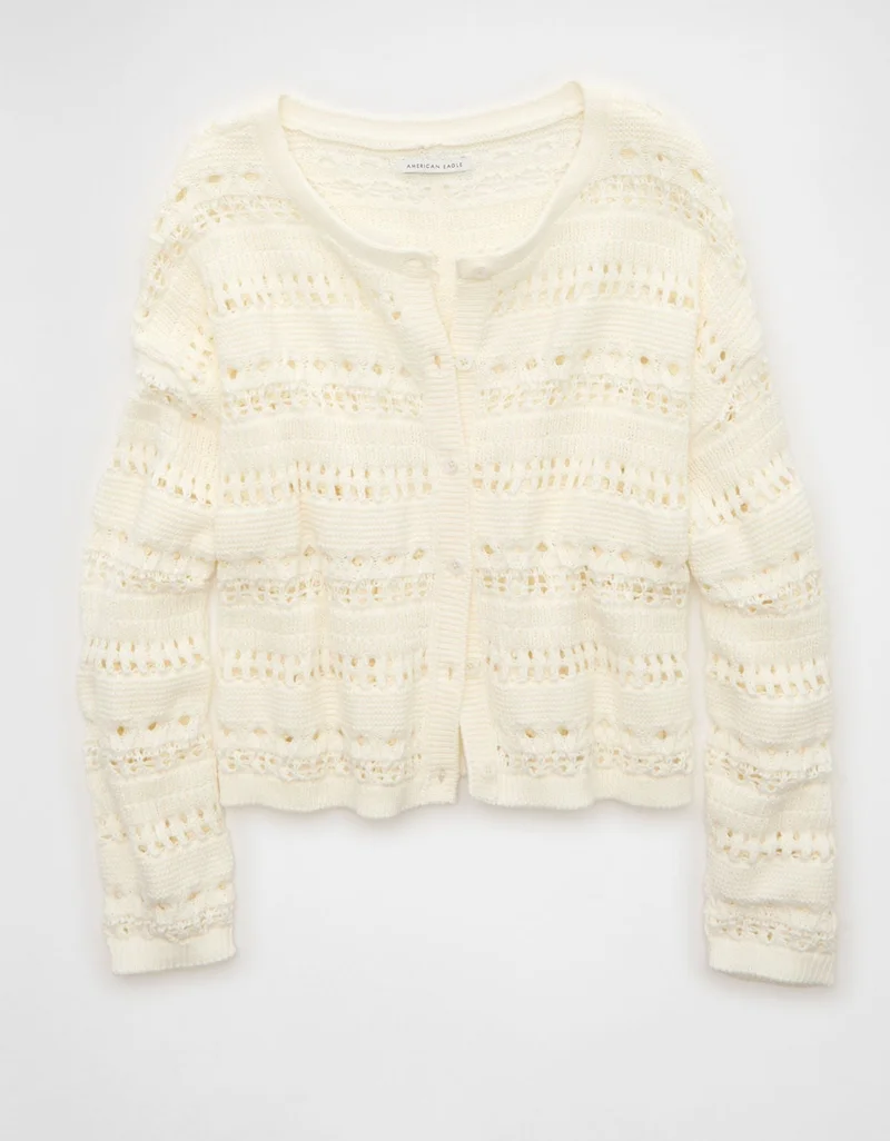 American Eagle  AE Open Stitch Cardigan for Women | Best Price UAE