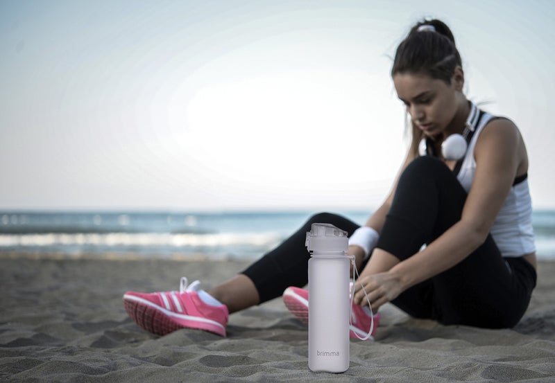 Brimma Premium Sports Water Bottle with Leak Proof Flip Top Lid - Eco Friendly & BPA Free Tritan Plastic - Must Have for The Gym  Yoga  Running  Outdoors  Cycling  and Camping - Image 4
