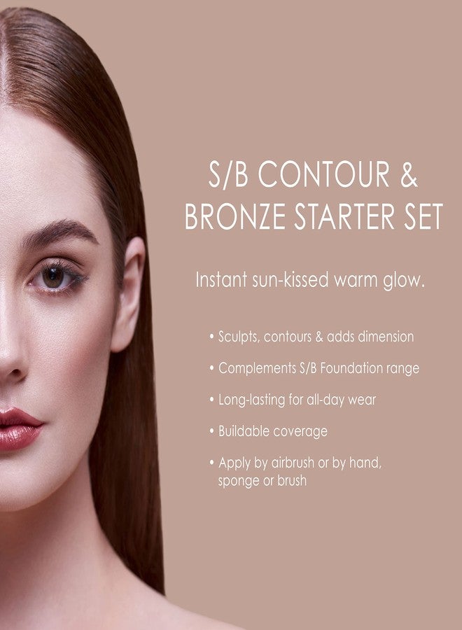 TEMPTU S/B Silicone-Based Contour & Bronze Starter Set For Sculpting, Contouring & Adding Dimension To The Face | Includes 6 Shades , 1 Count (Pack of 1) - Image 3