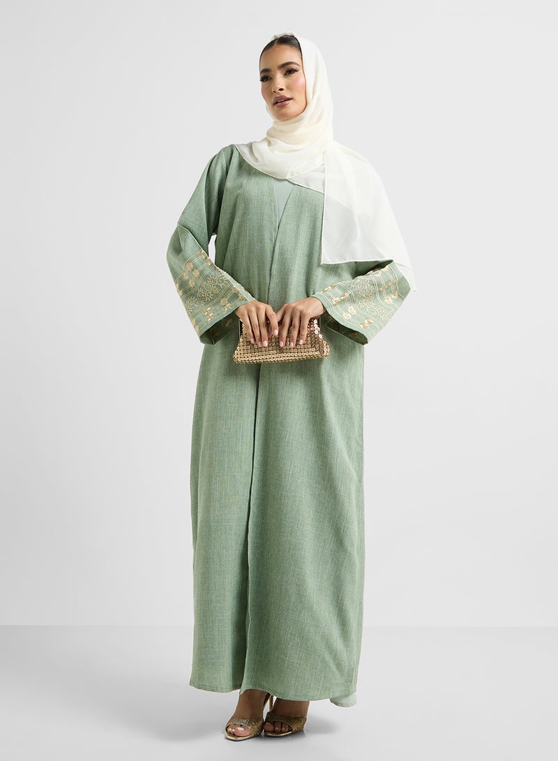 خزانة عباية مطرزة مع شيلة - Image 5