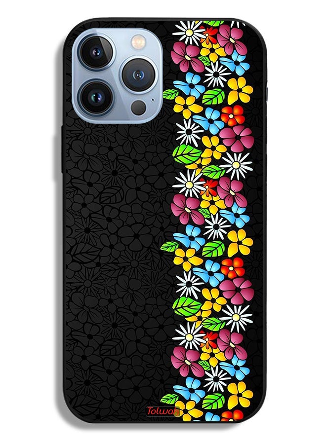 Tolwak Apple iPhone 13 Pro Max Protective Case Flowers Line - Image 2