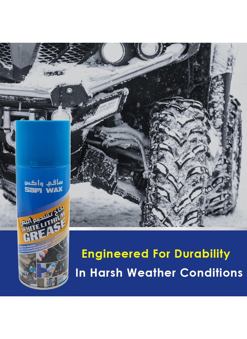 Safi WAX Safi Wax White Lithium Grease Superior Lubrication in a Spray 400ml SFW-107  - Image 4