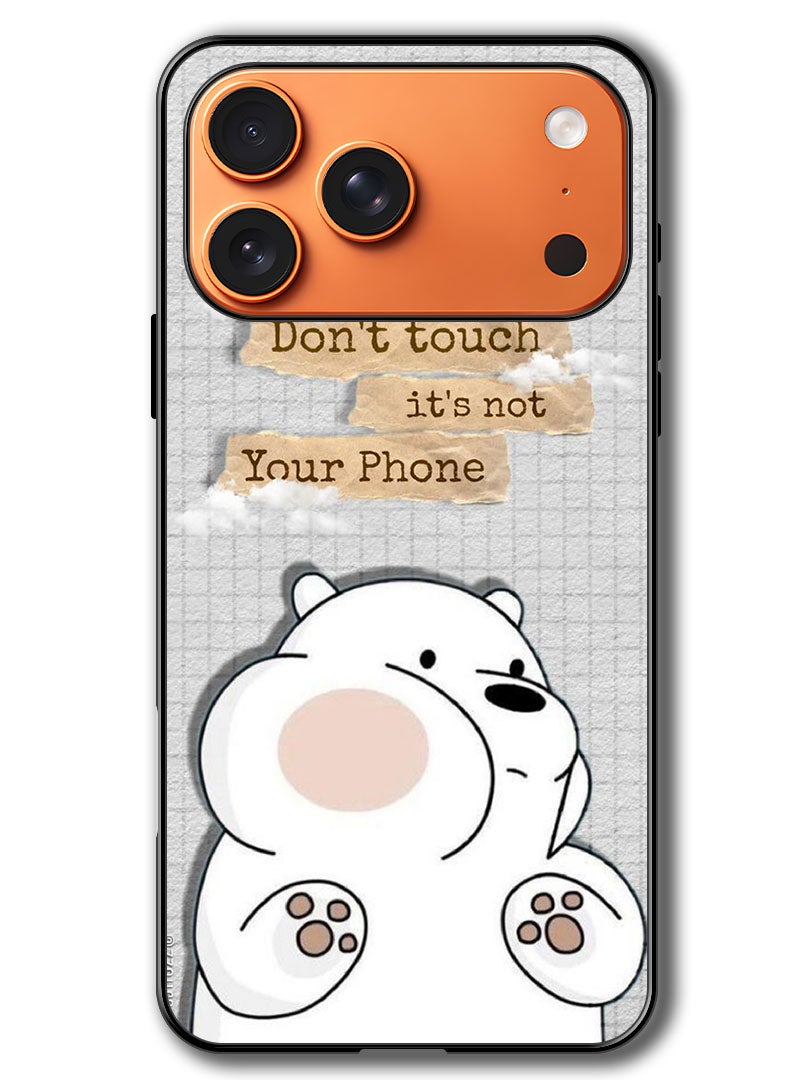 Theodor Case Compatible with Apple iPhone 17 Pro 6.3 Inch Protection Shockproof Bumper Cover Dont touch (3) - Image 1