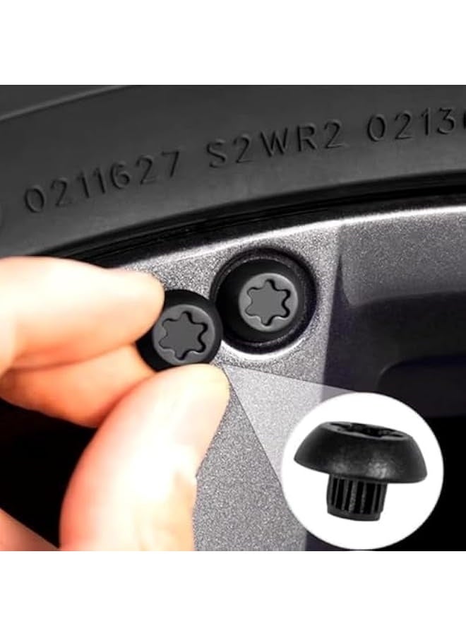 توبليو رف قمة مطفي باللون الأسود، أغطية عجلات، خطافات الصدام متوافقة مع موديلات جيتور T2 من 2023 إلى 2025 [36 قطعة ديكورية] - Image 3