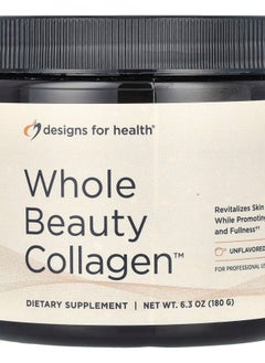 designs for health Whole Beauty Collagen™ Unflavored 6.3 oz (180 g) 