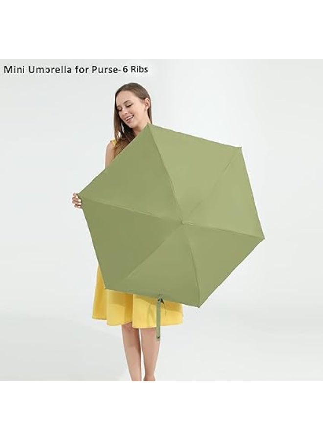 BAODINI Travel Mini Umbrella for Purse With Case-Small Compact UV Umbrella Protection Sun-Lightweight Tiny Pocket Umbrella for Women, Girls, Kids - Image 3