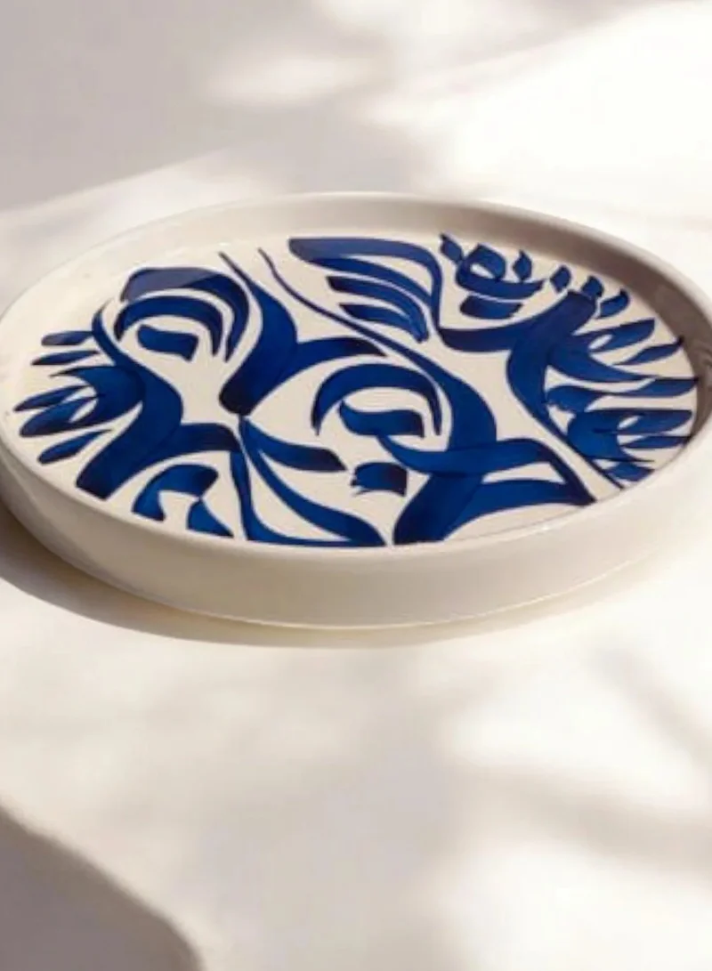 تادارت CALLIGRAPHY PLATES 30 CM BLUE