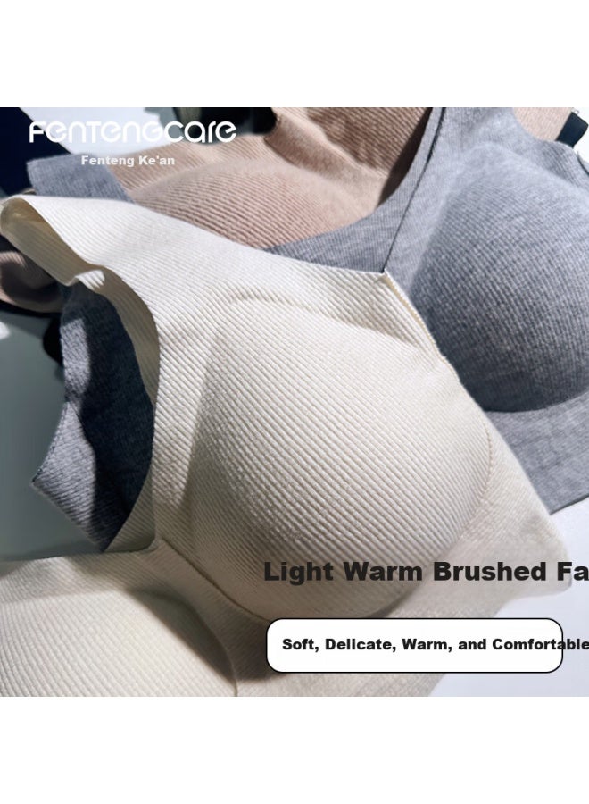 Fentengcare Warm Bra Women's Lightweight Fleece Lined Anti-sagging Breathable Comfortable Skin-friendly Autumn Winter Hj - Image 3