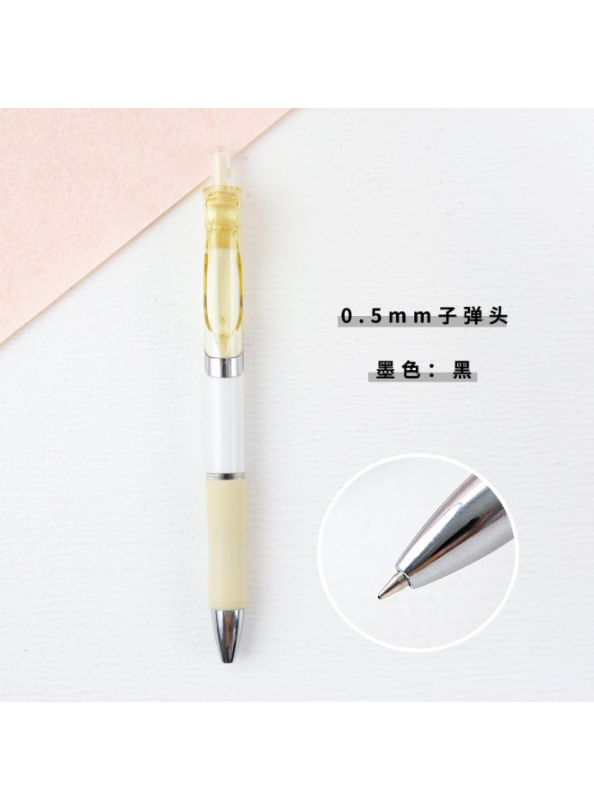 HELPS Creative Candy Color Press Gel Pen Wind Boxed High Color Value Quick Drying Black Brush Question Pen K35 Learning Stationery - Image 1