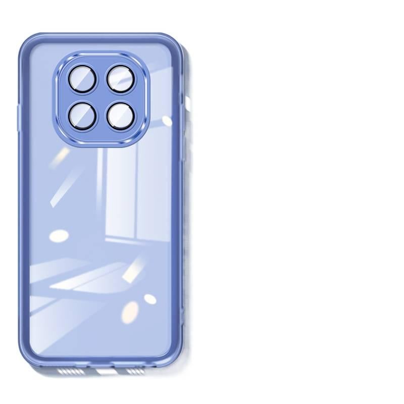 BB غطاء واقي بسيليكون لـ Redmi Note 14 مع مقاوم للصدمات وحماية من السقوط مع مقاوم للصدمات مع تغطية كاملة مع حماية العدسة باللون شفاف من السيليكون باللون الأحمر - Image 2