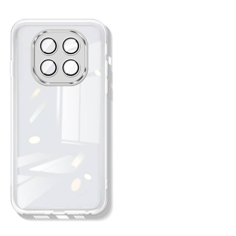BB غطاء واقي بسيليكون لـ Redmi Note 14 مع مقاوم للصدمات وحماية من السقوط مع مقاوم للصدمات مع تغطية كاملة مع حماية العدسة باللون شفاف من السيليكون باللون الأحمر - Image 4