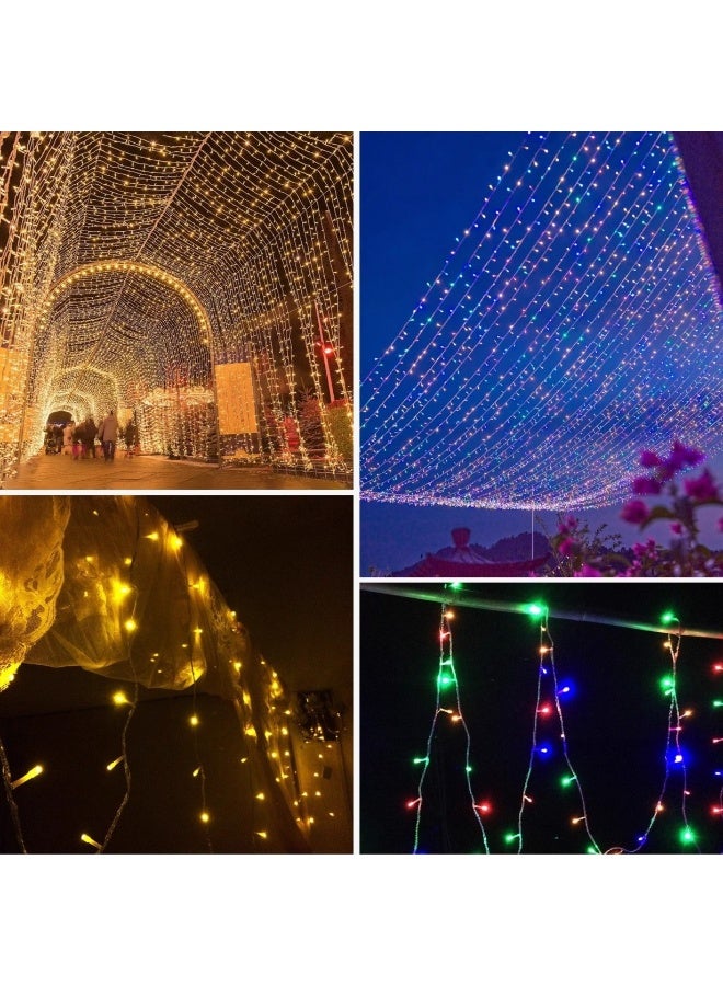 MODI Diwali 320 LEDS String Lights 50m, 220V IP44, 8 Modes, Connectable Fairy Lights for Home, Balcony & Garden – Warm White/RGB, Clear/Black Cable - Image 2