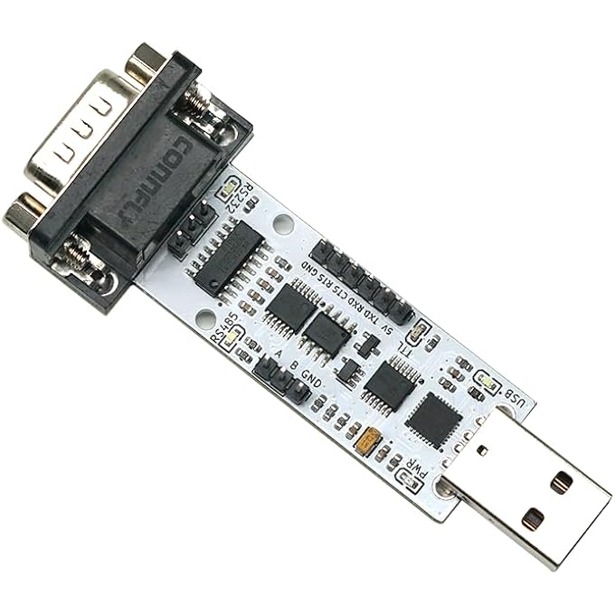 diustou USB TO UART SERIAL MODULE CP2102 CHIPSET USB TTL RS232 RS485 AUTO INTERCONVERT MULTI-FUNCTION 6-IN-1 SERIAL MODULE (CP2102) - Image 1