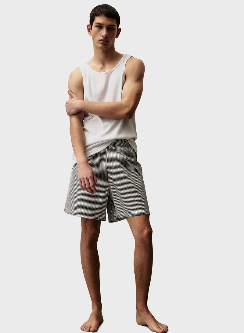 H&M Knitted Vest & Pyjama Shorts Set - Image 1