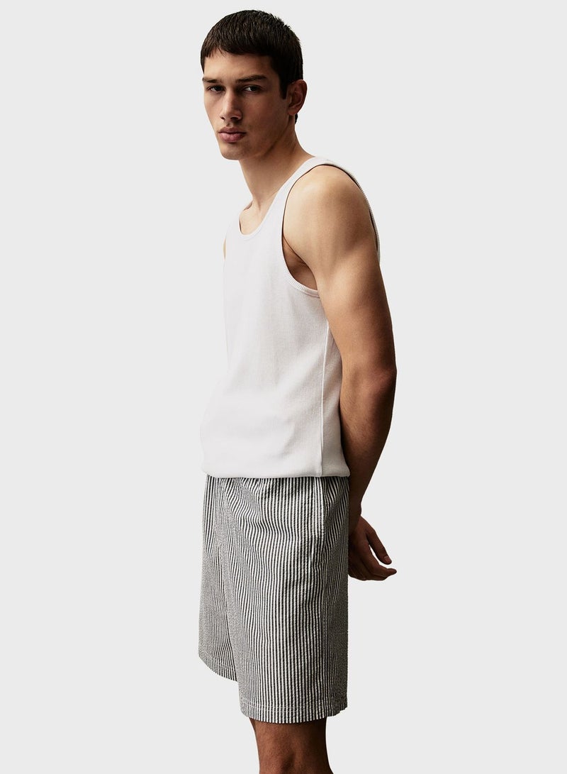 H&M Knitted Vest & Pyjama Shorts Set - Image 2
