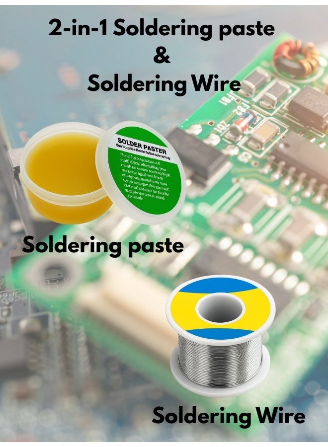 High-Performance Soldering Kit Premium Solder Paste and Wire for Electronics, PCB Repair, and DIY Projects also Clean Joints, Strong Bonds, Easy Application for Hobbyists and Professionals - Image 1
