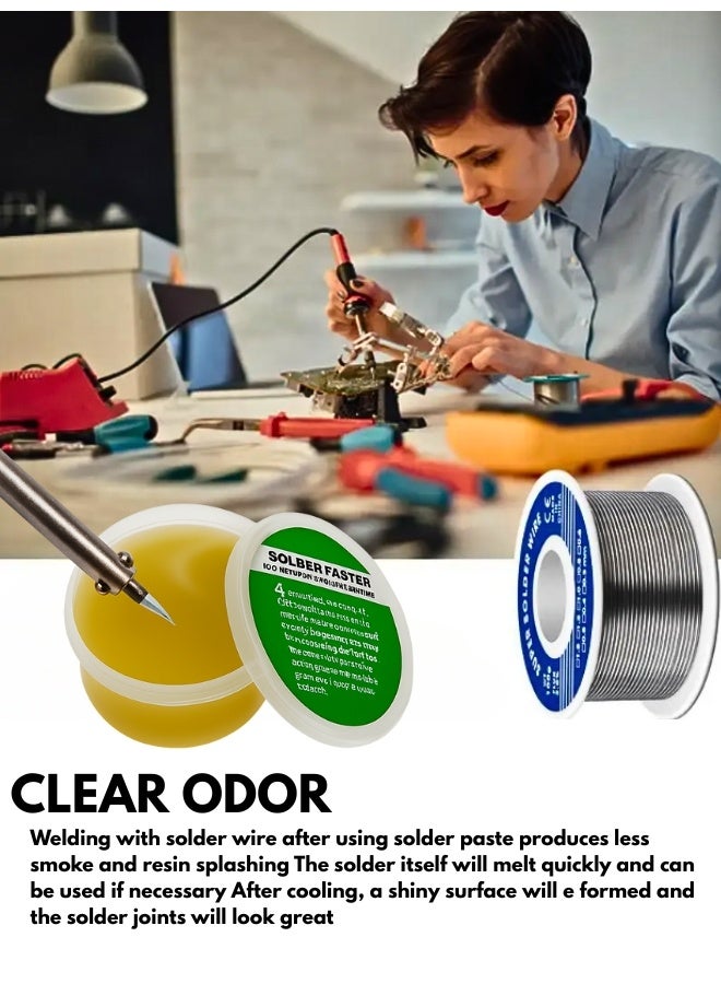 High-Performance Soldering Kit Premium Solder Paste and Wire for Electronics, PCB Repair, and DIY Projects also Clean Joints, Strong Bonds, Easy Application for Hobbyists and Professionals - Image 5