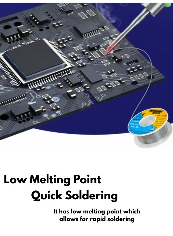 High-Performance Soldering Kit Premium Solder Paste and Wire for Electronics, PCB Repair, and DIY Projects also Clean Joints, Strong Bonds, Easy Application for Hobbyists and Professionals - Image 3