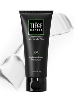 tiege hanley Tiege Hanley Mens Night Cream for Face, PM Bedtime Facial Moisturizer - Anti-Aging Night Time Wrinkle Cream for Men with Sensitive Skin - Overnight Moisturizer for a Soft, Smooth, & Hydrated Skin 