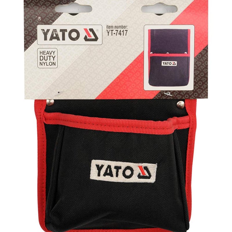 Yato Yato YT7417 NailTool PouchAssembler for Carpenters Roofers FittersLeather bagTool Pouch for TechnicianTool Pouch BeltTool Pouch with BeltWear ResistantIndustrial toolsHems and Metal Rivets Multicolor  - Image 1