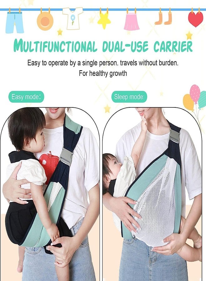 Ndola Baby Carrier Belt | 3D Mesh Baby Wraps Carrier | Adjustable Baby Sling Belt | with Thick Shoulder Straps | Baby Outdoor Care Accessories (Pack of 1,Multicolor) - Image 4