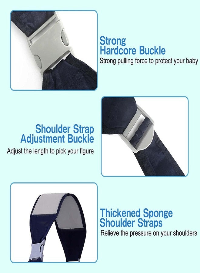 Ndola Baby Carrier Belt | 3D Mesh Baby Wraps Carrier | Adjustable Baby Sling Belt | with Thick Shoulder Straps | Baby Outdoor Care Accessories (Pack of 1,Multicolor) - Image 2