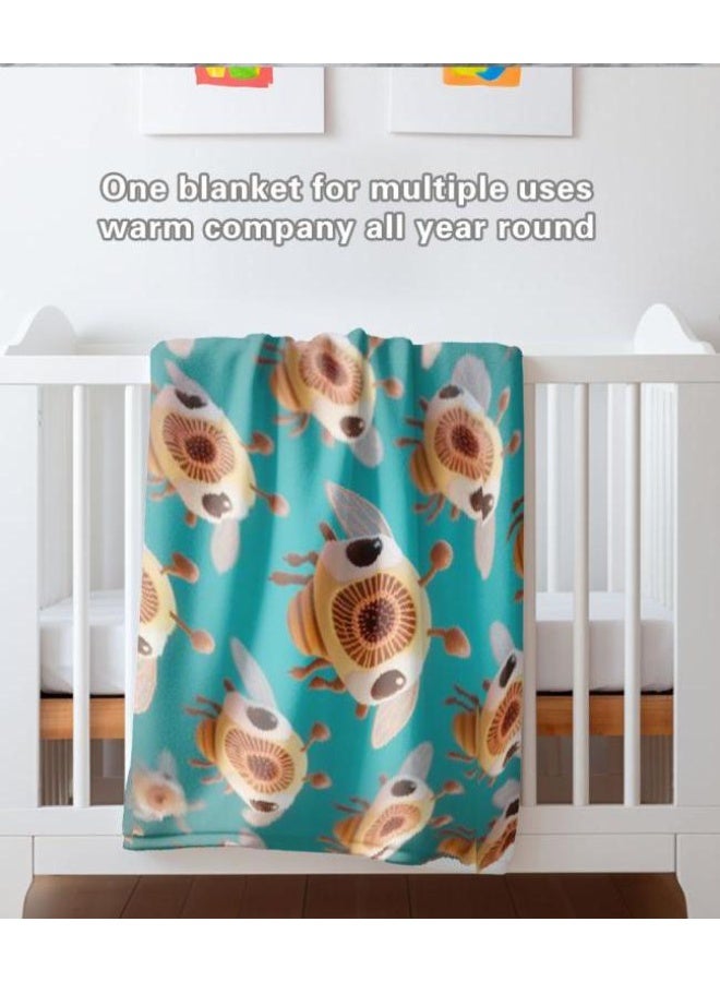 general Baby and children's cartoon flannel thin blanket (warm and comfortable, suitable for sleep, game use) 70cm*100cm - Image 5