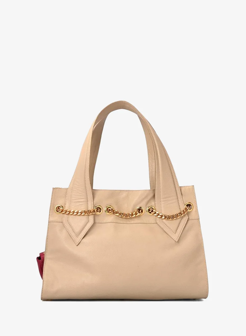 Carmen Steffens  Off-white Shoulder Bag with Charm Bag for Women | Best Price UAE