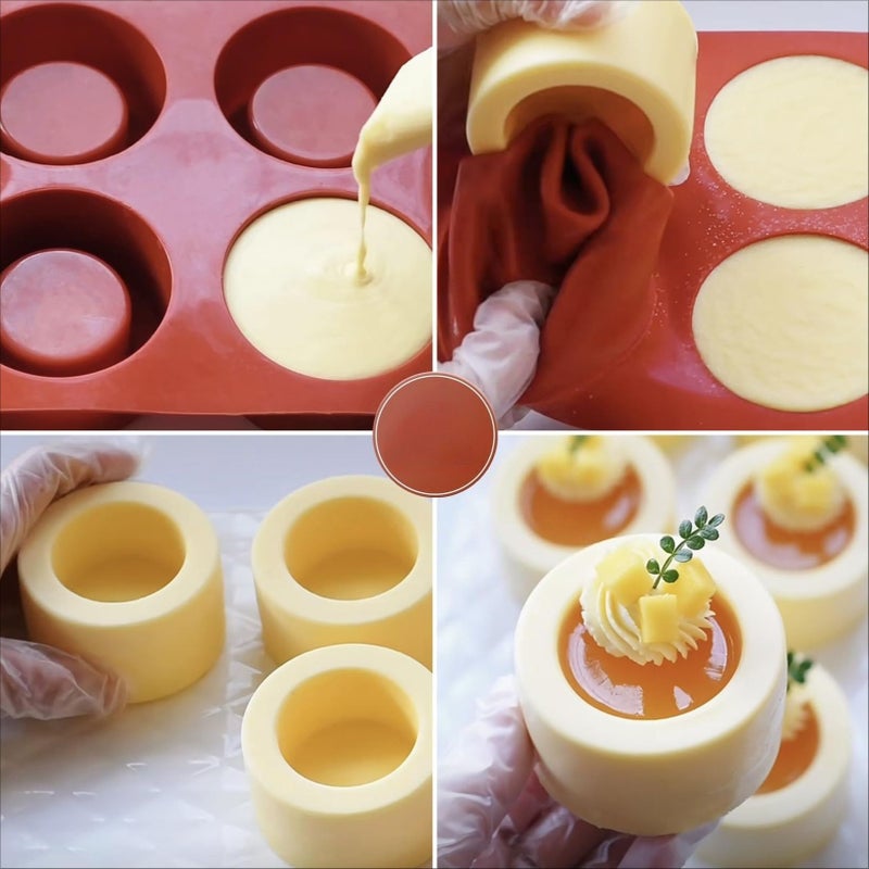 1pc Food Safe Silicone Mold Concave Convex Design For Pudding Cakes Soap Candles Bread Non Stick Baking Mold Creative Desserts Homemade Treats Easy Release Home Bakers - Image 4
