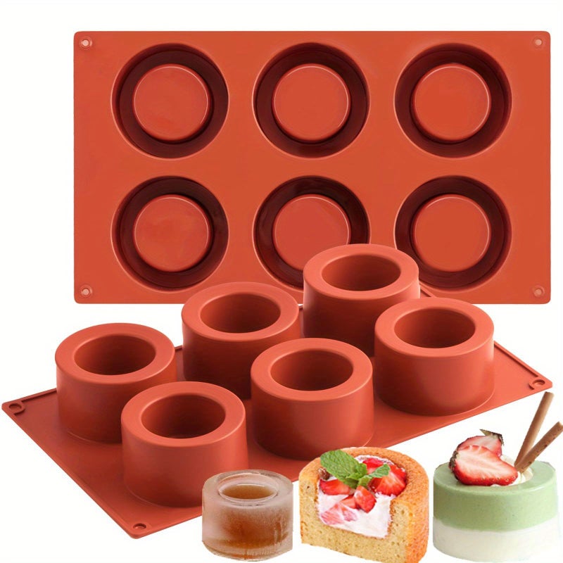1pc Food Safe Silicone Mold Concave Convex Design For Pudding Cakes Soap Candles Bread Non Stick Baking Mold Creative Desserts Homemade Treats Easy Release Home Bakers - Image 1