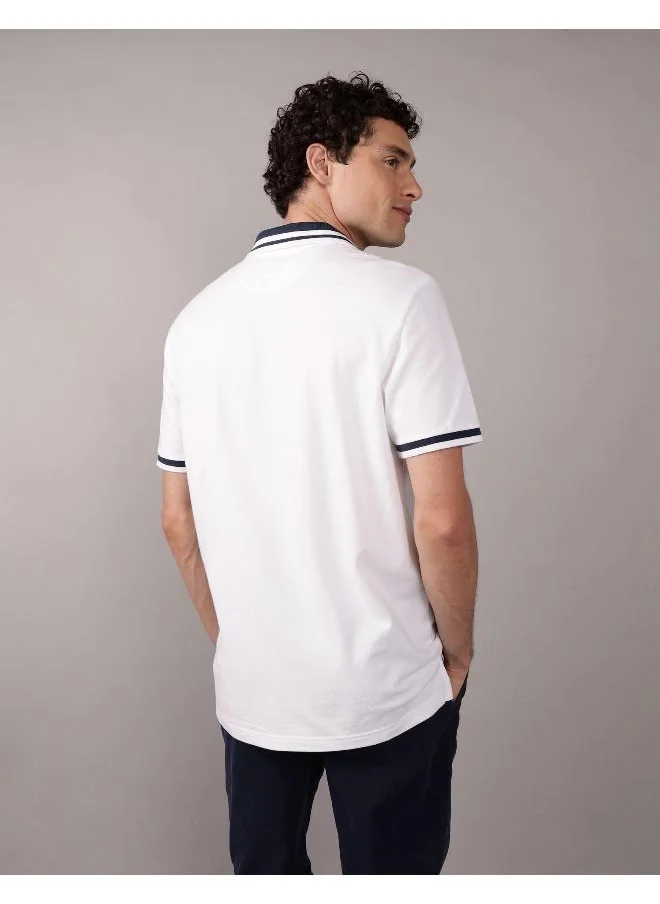 امريكان ايجل AE Logo Flex Pique Polo Shirt
